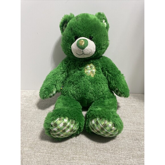 Build A Bear Lot Of 4 Bears Authentic, Four Leave Clover, Soccer, Peace, Kitten - Picture 6 of 16